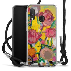 New Carry Case Transparent Stoff schwarz/silber