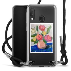 New Carry Case Transparent Stoff schwarz/silber