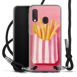 New Carry Case Transparent Stoff schwarz/silber