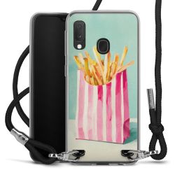 New Carry Case Transparent Stoff schwarz/silber