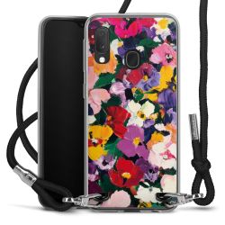 New Carry Case Transparent Stoff schwarz/silber