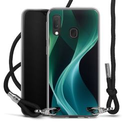 New Carry Case Transparent Stoff schwarz/silber