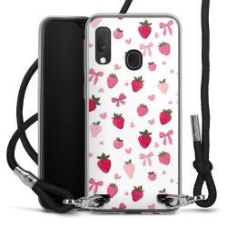 New Carry Case Transparent Stoff schwarz/silber