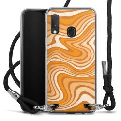 New Carry Case Transparent Stoff schwarz/silber