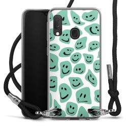 New Carry Case Transparent Stoff schwarz/silber