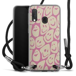 New Carry Case Transparent Stoff schwarz/silber