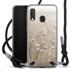 New Carry Case Transparent Stoff schwarz/silber