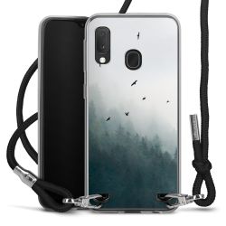 New Carry Case Transparent Stoff schwarz/silber