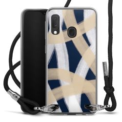 New Carry Case Transparent Stoff schwarz/silber