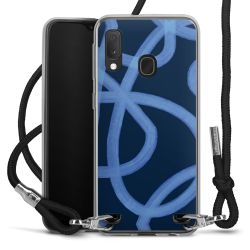 New Carry Case Transparent Stoff schwarz/silber