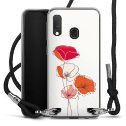 New Carry Case Transparent Stoff schwarz/silber