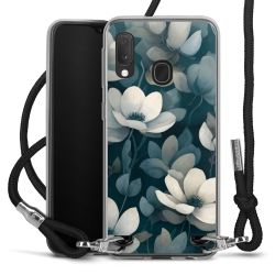 New Carry Case Transparent Stoff schwarz/silber