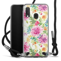 New Carry Case Transparent Stoff schwarz/silber