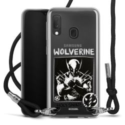 New Carry Case Transparent Stoff schwarz/silber