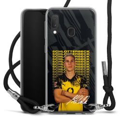 New Carry Case Transparent Stoff schwarz/silber