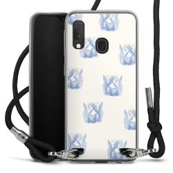 New Carry Case Transparent Stoff schwarz/silber