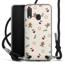 New Carry Case Transparent Stoff schwarz/silber