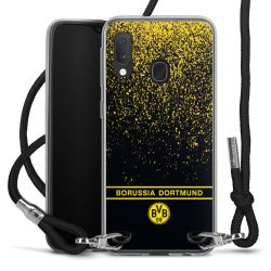 New Carry Case Transparent Stoff schwarz/silber