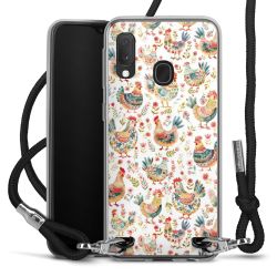 New Carry Case Transparent Stoff schwarz/silber