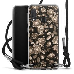 New Carry Case Transparent Stoff schwarz/silber