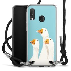 New Carry Case Transparent Stoff schwarz/silber