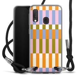 New Carry Case Transparent Stoff schwarz/silber