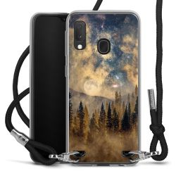 New Carry Case Transparent Stoff schwarz/silber