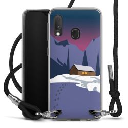 New Carry Case Transparent Stoff schwarz/silber