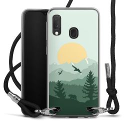 New Carry Case Transparent Stoff schwarz/silber