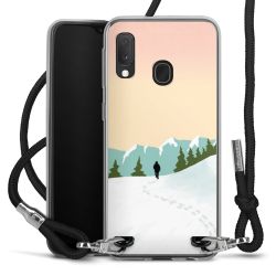 New Carry Case Transparent Stoff schwarz/silber