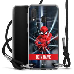 New Carry Case Transparent Stoff schwarz/silber