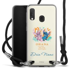 New Carry Case Transparent Stoff schwarz/silber