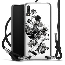 Carry Case Transparent Fabric black/silver