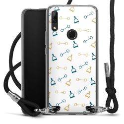 New Carry Case Transparent Stoff schwarz/silber