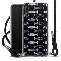 New Carry Case Transparent Stoff schwarz/silber