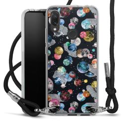 Carry Case Transparent Fabric black/silver