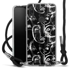 Carry Case Transparent Fabric black/silver