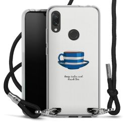 New Carry Case Transparent Stoff schwarz/silber