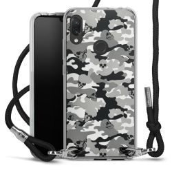 New Carry Case Transparent Stoff schwarz/silber