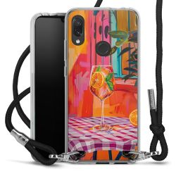 New Carry Case Transparent Stoff schwarz/silber