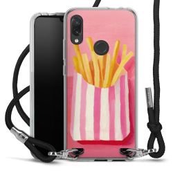 New Carry Case Transparent Stoff schwarz/silber