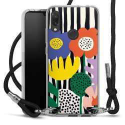 New Carry Case Transparent Stoff schwarz/silber