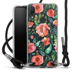 New Carry Case Transparent Stoff schwarz/silber