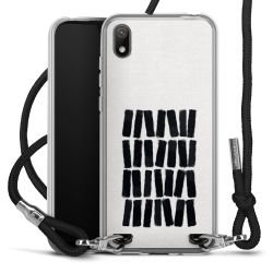 New Carry Case Transparent Stoff schwarz/silber