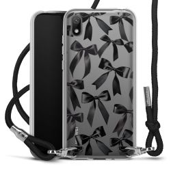 New Carry Case Transparent Stoff schwarz/silber