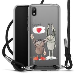 New Carry Case Transparent Stoff schwarz/silber