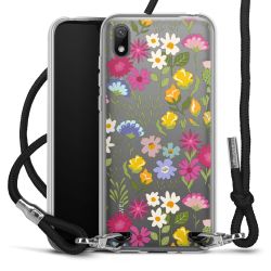 New Carry Case Transparent Stoff schwarz/silber