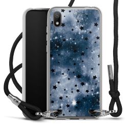 New Carry Case Transparent Stoff schwarz/silber