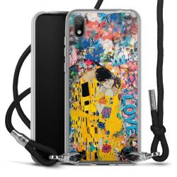 New Carry Case Transparent Stoff schwarz/silber