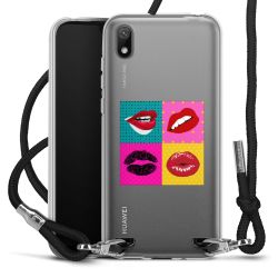 New Carry Case Transparent Stoff schwarz/silber